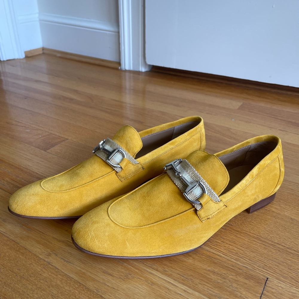 Donald J Pliner Brand New Yellow Loafers